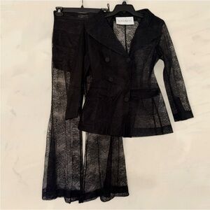 ❌ ON HOLD ❌ NINA RICCI LACE BLAZER TROUSER SET